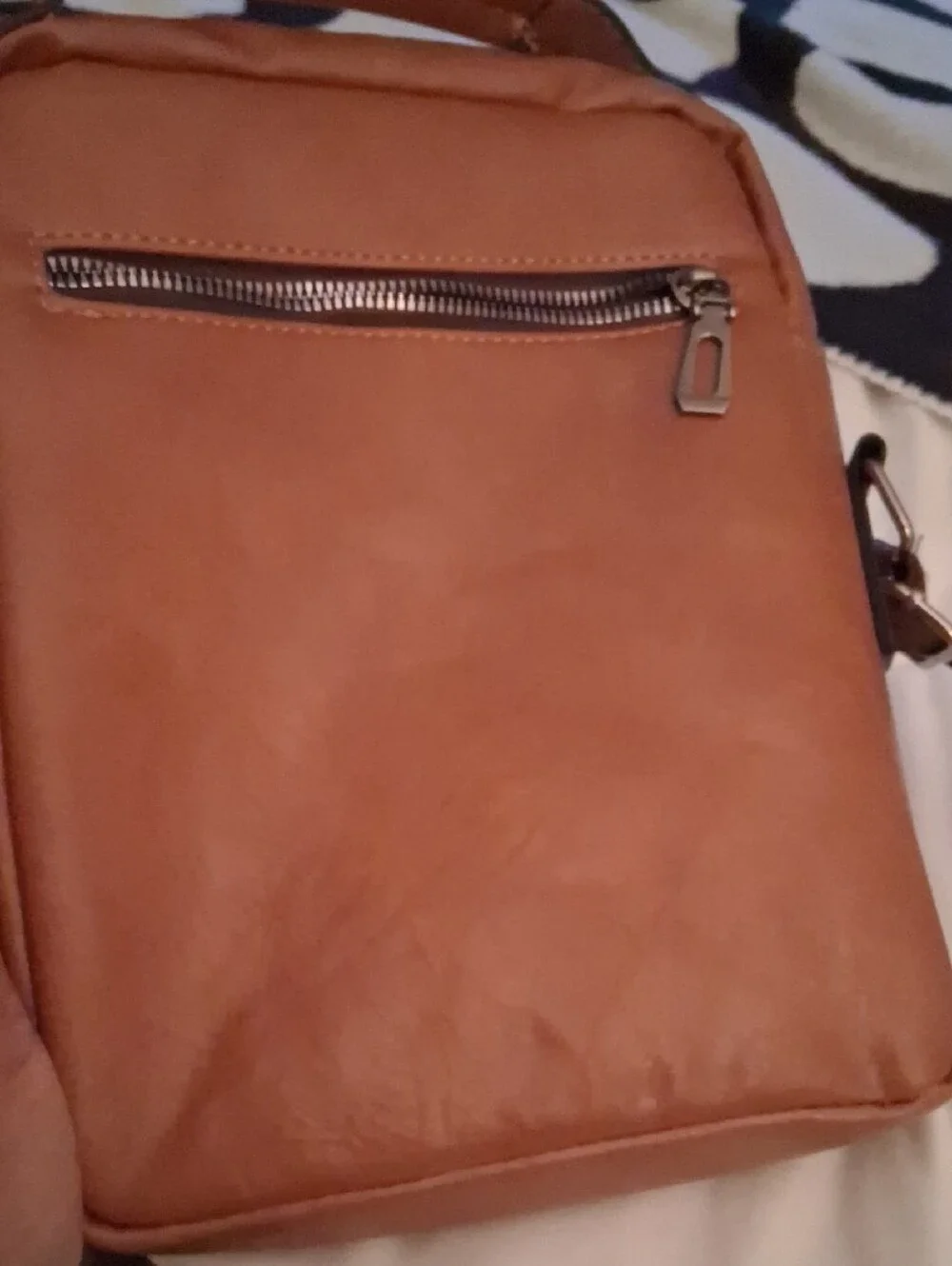 WEIXIER Brown Messenger Crossbody Bag for Men